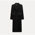 Women's Elegant Long Blazer with Slim Silhouette and Classic Details