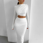 Women's Elegant Top and Skirt Set