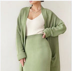 Elegant Knit Set with Back Slits