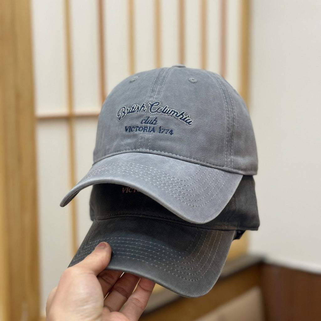 Men's Vintage-Inspired Distressed Baseball Cap