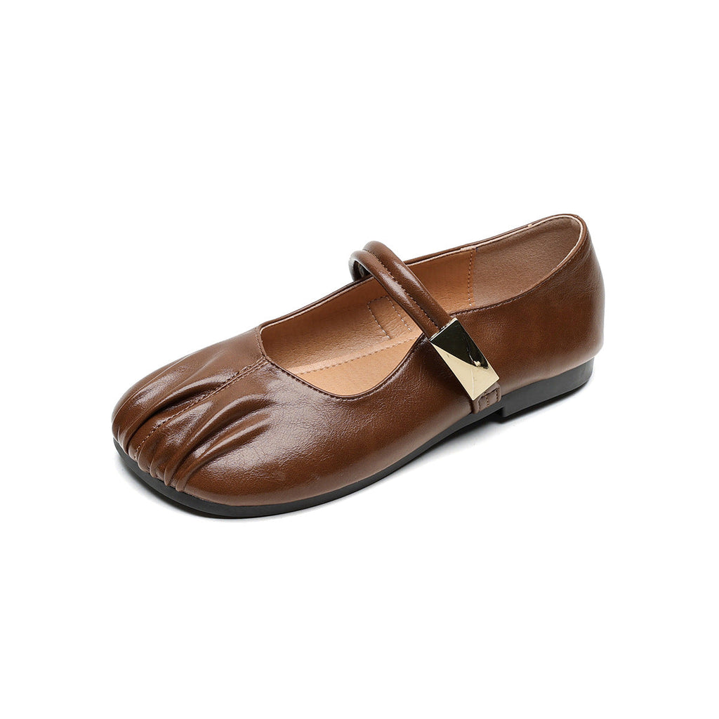 Women's Ballet Flats with Decorative Strap