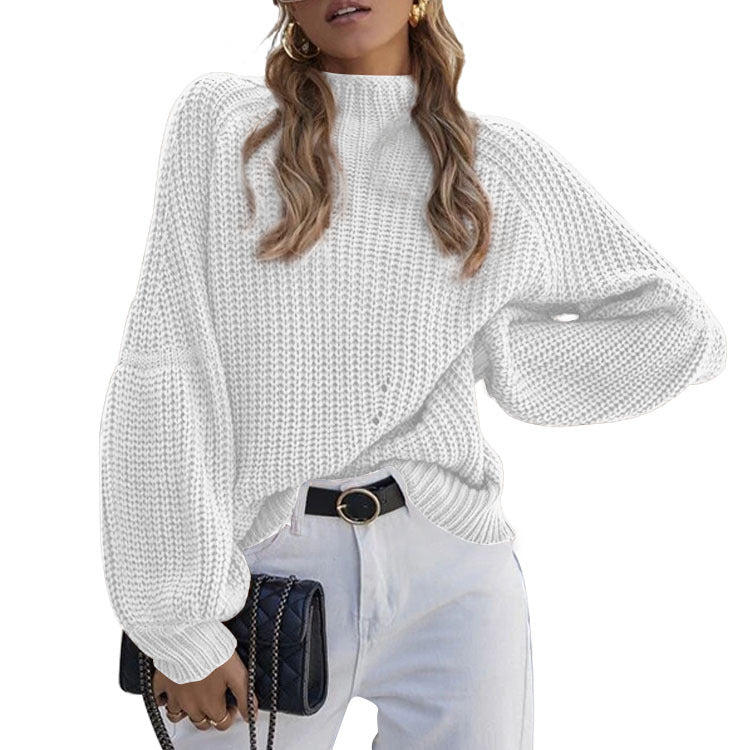 Women's Cozy Loose-Fit Knit Sweater