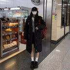 Women's Long Quilted Coat with Practical Pockets