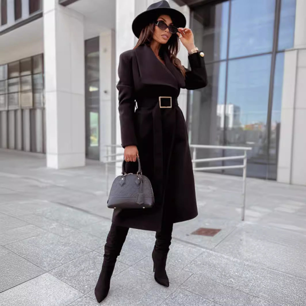 Elegant Trench Coat with Belt