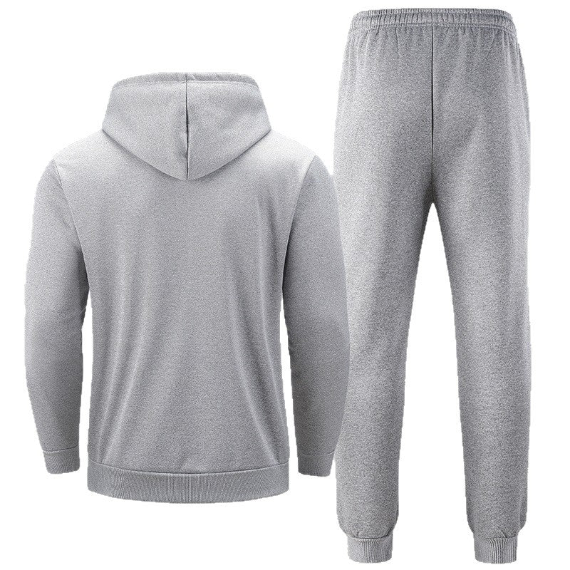 Men's Insulated Leisure Set with Teddy Lined Hoodie & Thermal Jogging Pants