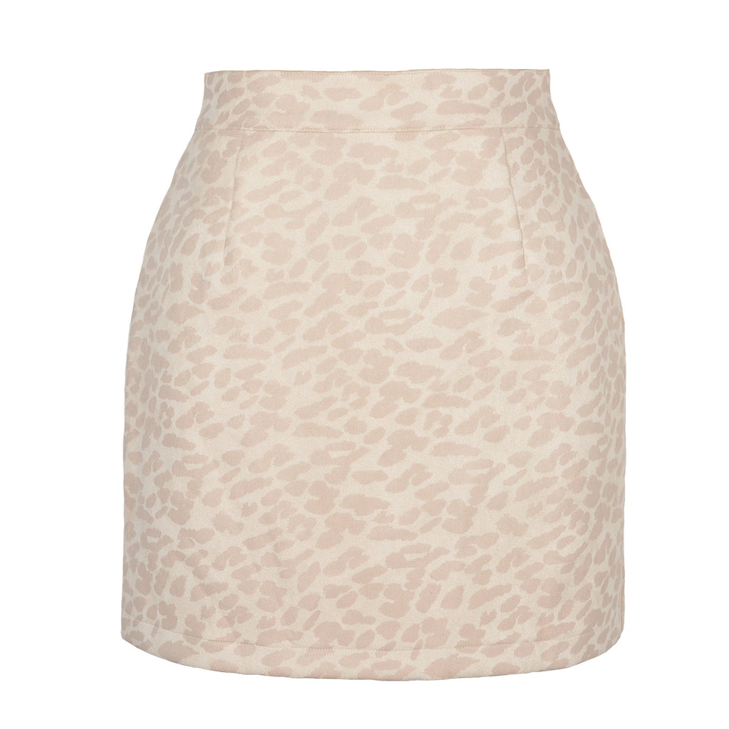 Women's Fashionable Mini Skirt with Animal Print