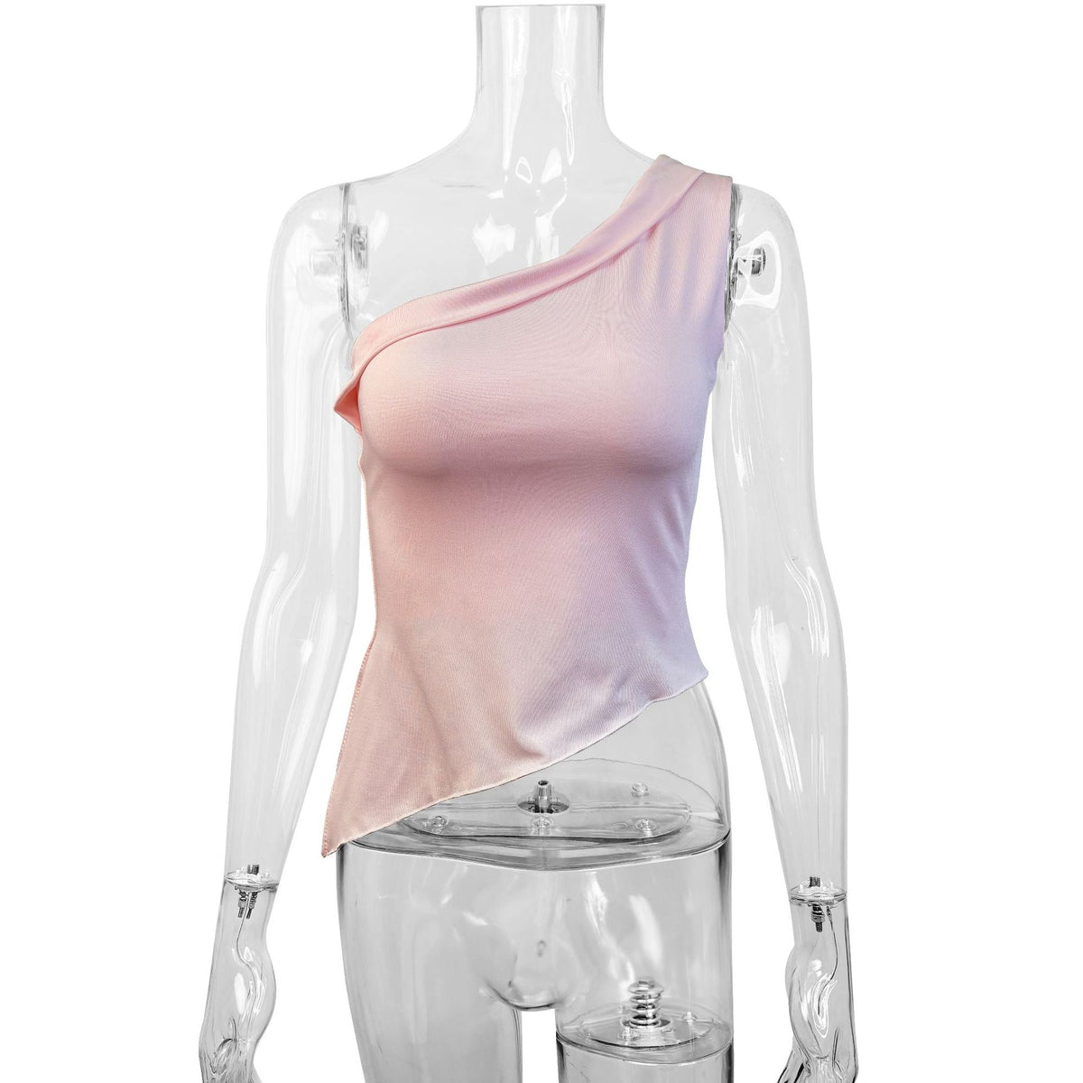 Women's Asymmetrical Off-Shoulder Top with Elegant Draping