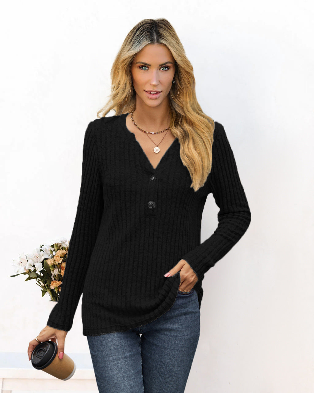 Women's Casual Long-Sleeve Shirt