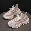 Women's Breathable Running and Leisure Shoes with Thick Profile