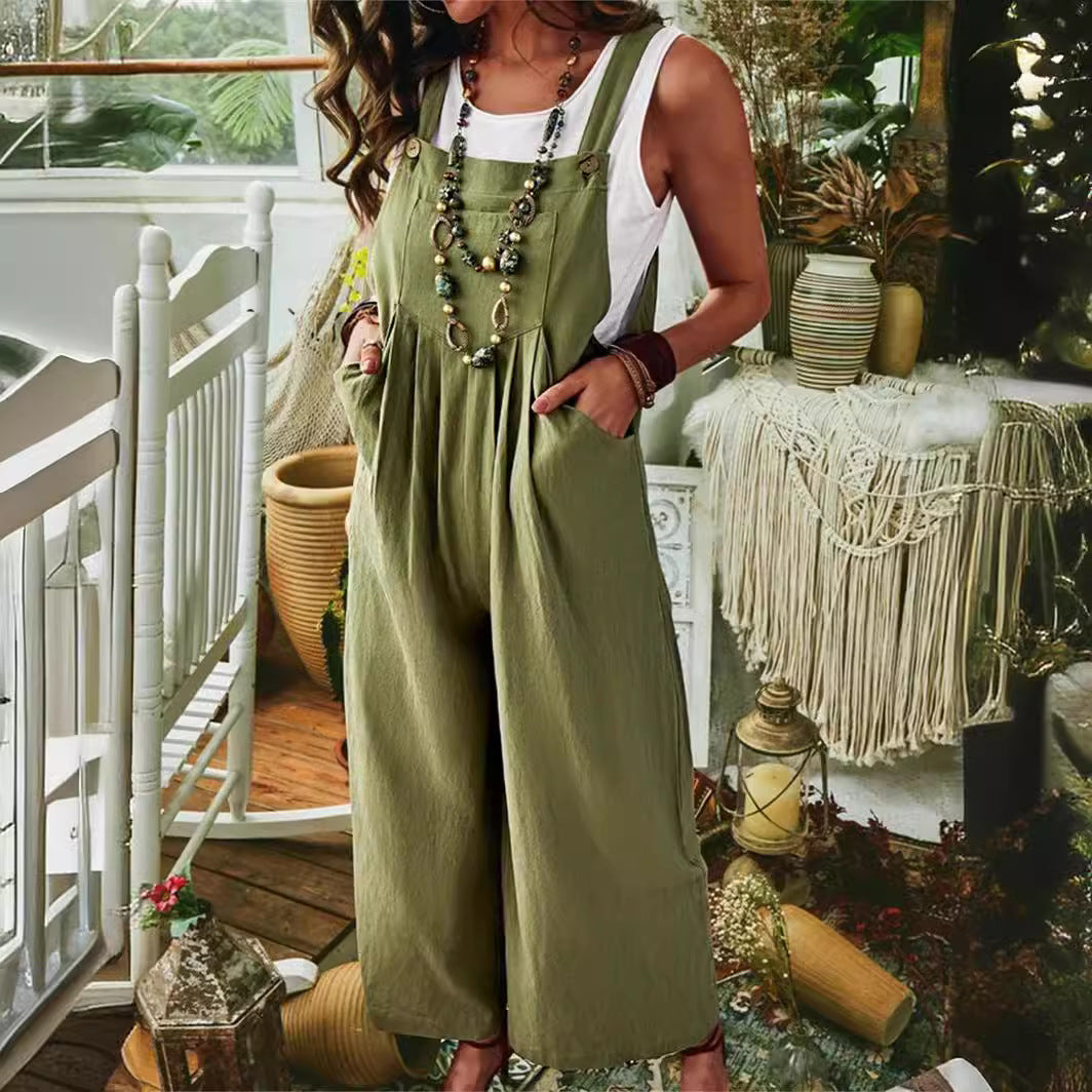 Casual Jumpsuit with Pockets and Stylish Cut