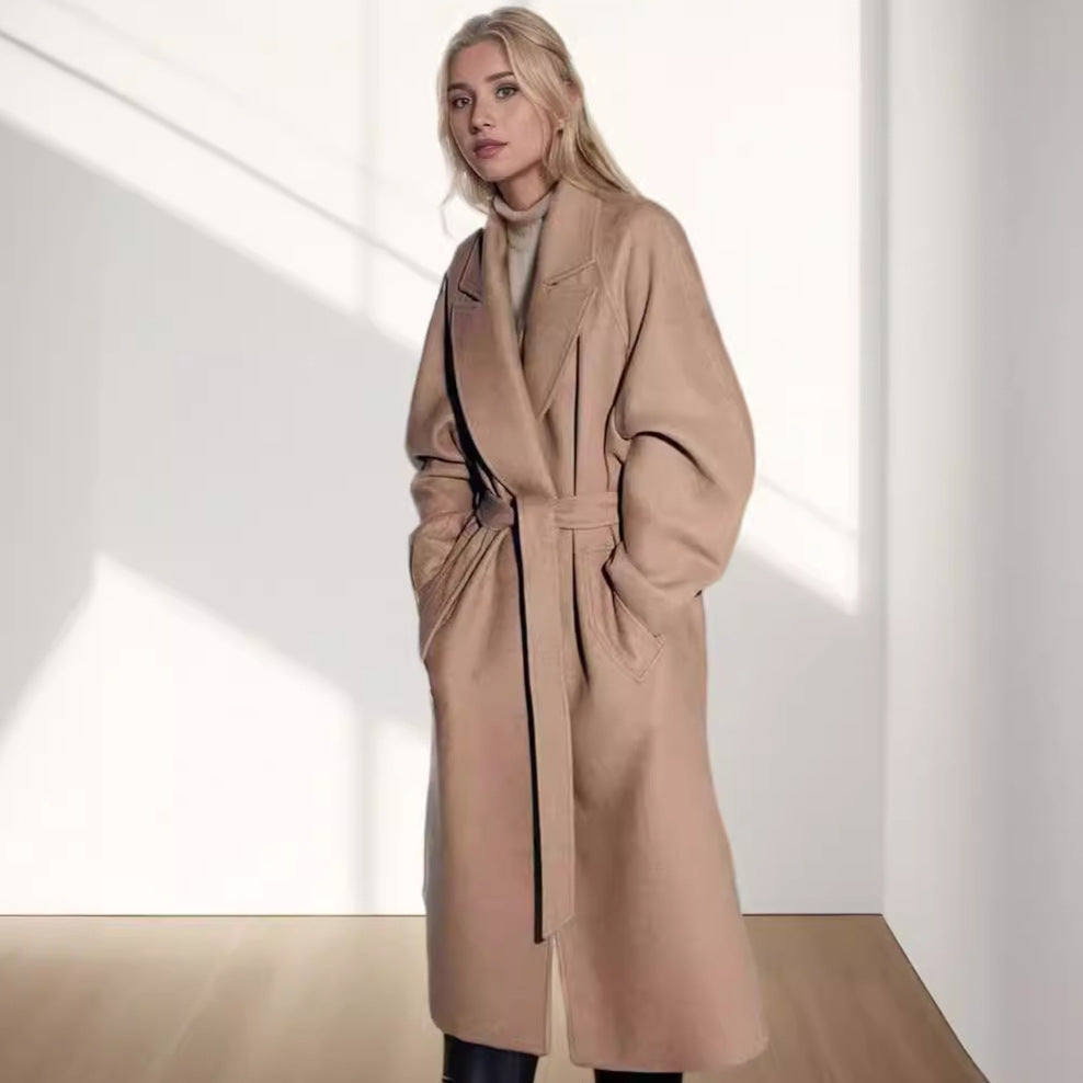 Elegant Duster Coat with Spacious Pockets