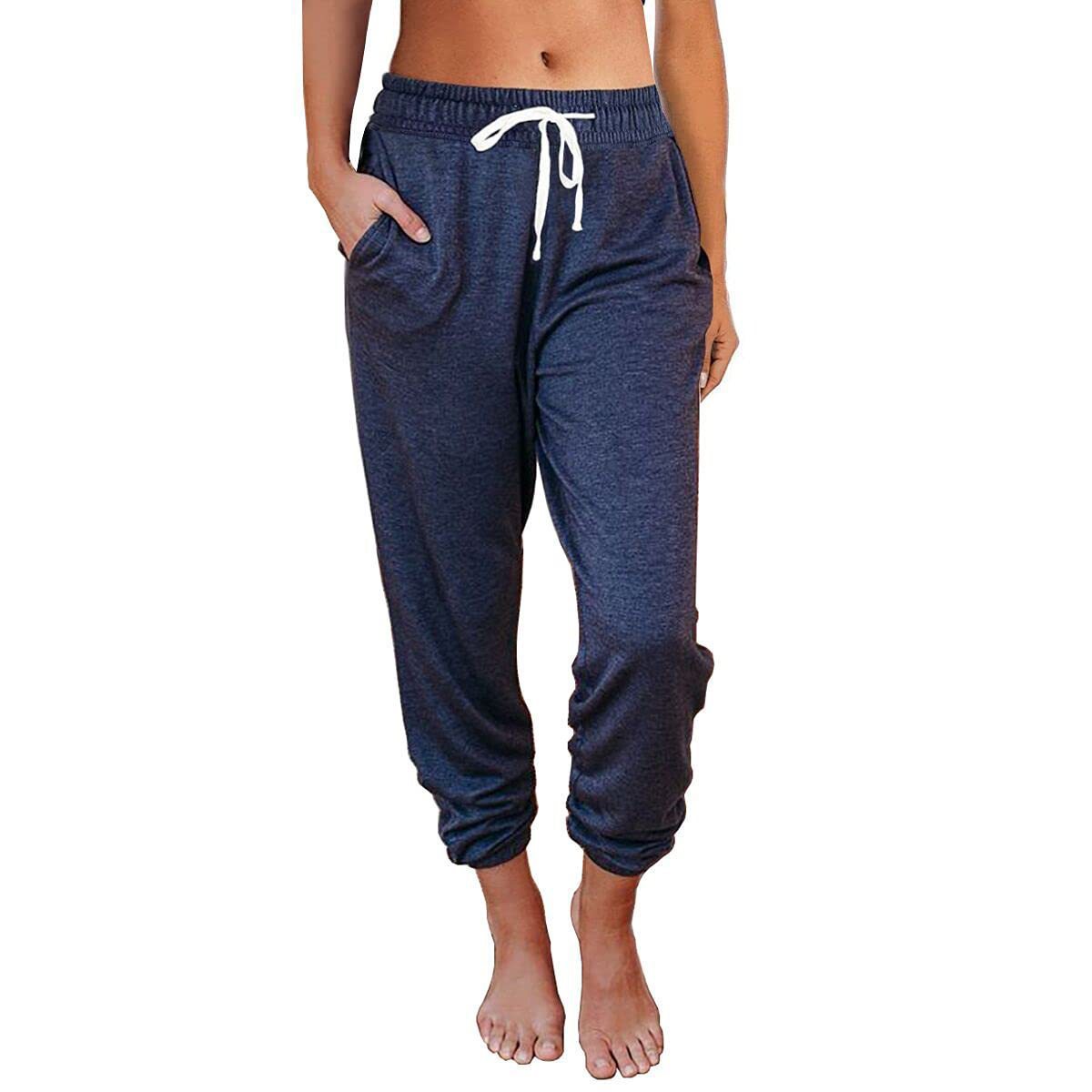 Women's Comfortable Sweatpants with Drawstring and Pockets