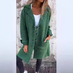 Women's Elegant Wool Coat with Practical Pockets