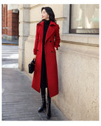 Women's Elegant Trench Coat with Double-Breasted Design