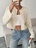 Women's Floral Appliqué Jacket