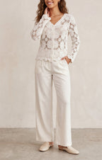 Women's Delicate Crochet Cardigan
