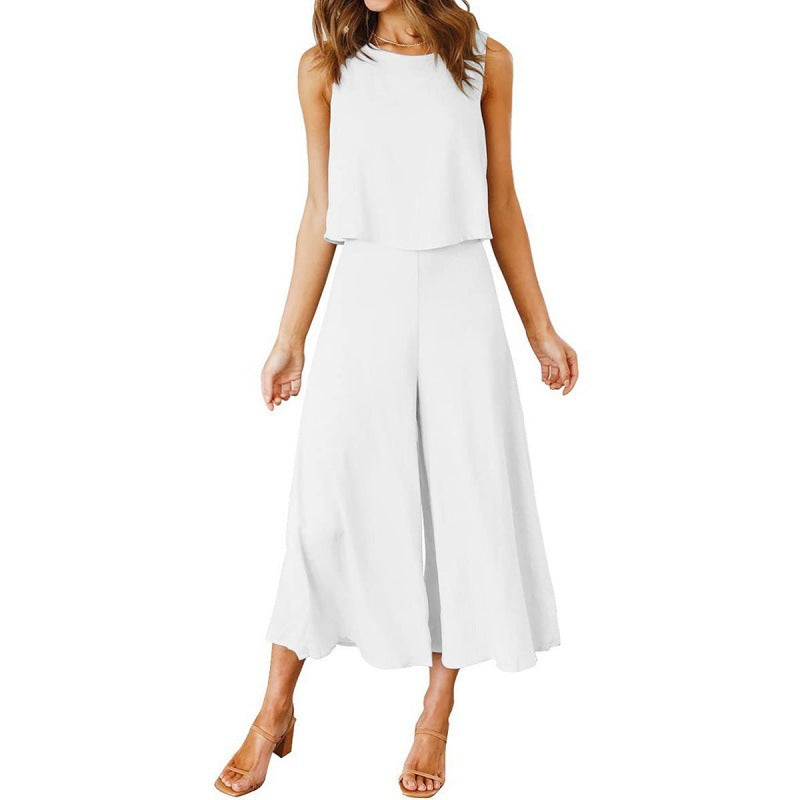 Women's Flowy Wide-Leg Jumpsuit