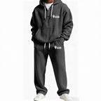 Men's Trendy Hoodie with Practical Zipper and Comfortable Jogging Pants