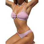 Women's Bandeau Bikini with Ruched Design