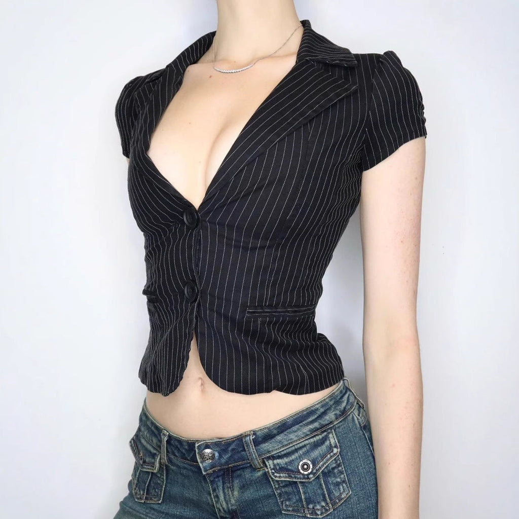 Women's Tailored Striped Blazer