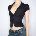 Women's Tailored Striped Blazer