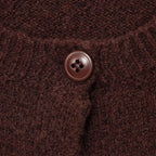Elegant Women's Cardigan with Button Closure and Round Neckline