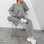 Women's Casual Sweat Set with Pockets