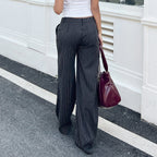 Elegant Striped Flare Pants
