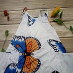 Women's Butterfly Print Jumpsuit with Pockets