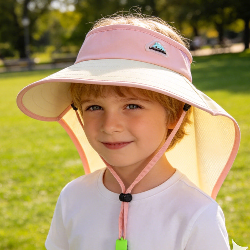 Kids' Sun Protection Hat with Neck Flap
