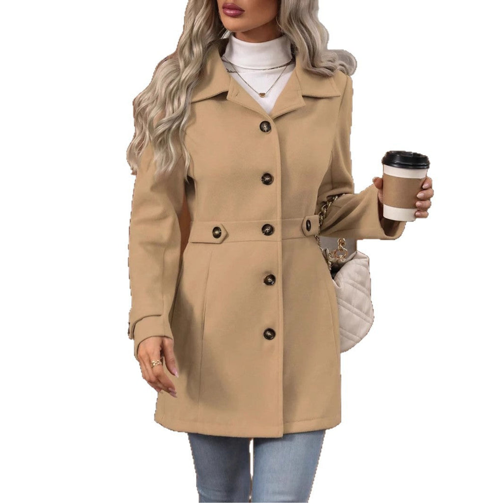 Women's Elegant and Tailored Transitional Jacket with Pockets