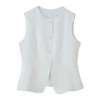 Women's Sleeveless Blazer Jacket
