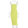 Women's Strapless Basic Bodycon Dress