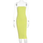 Women's Strapless Basic Bodycon Dress