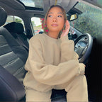 Women's Oversized Fleece Loungewear Set