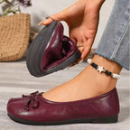 Women's Ballet Flats with Bow Detail