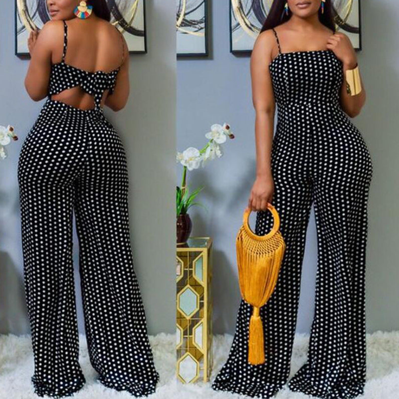 Casual Wide-Leg Jumpsuit with Back Detail