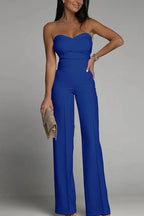 Elegant Women's Jumpsuit with Off-Shoulder Design and Wide Leg