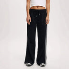 Women's Comfortable Leisure Pants with Fashionable Stripes