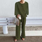 Casual Lounge Set with Side Slits