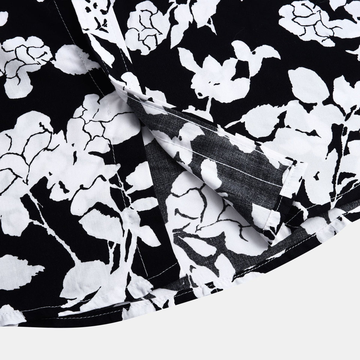Women's Short-Sleeve Shirt with Floral Design