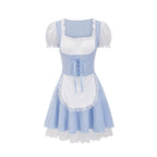 Women's Dirndl Dress with Traditional Plaid Pattern
