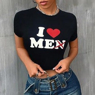 Women's Crop T-Shirt in Urban Graphic Design