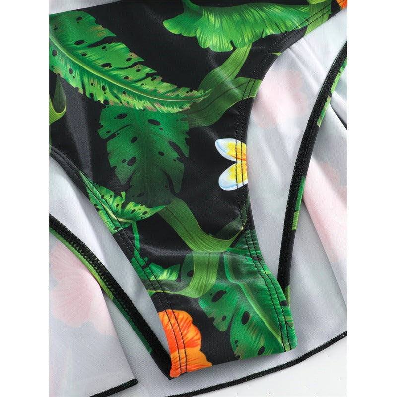Women's Swimsuit with Floral Design