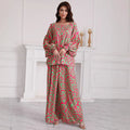 Women's Elegant Set with Wide Sleeves and Flowing Skirt