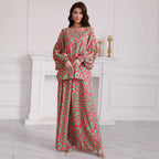 Women's Elegant Set with Wide Sleeves and Flowing Skirt