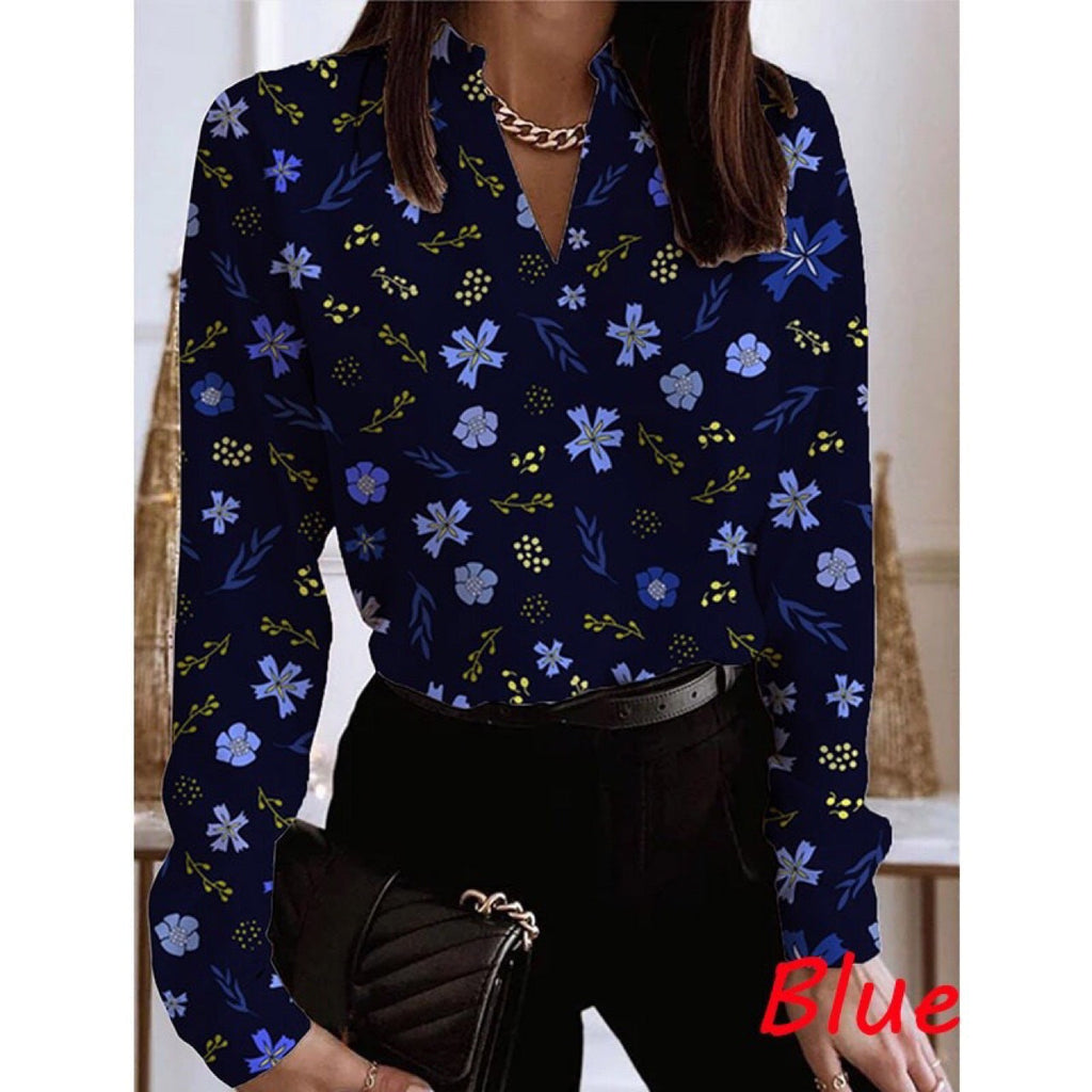 Women's Floral Blouse with Elegant Fit