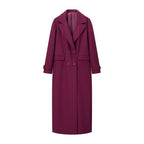 Women's Elegant Double-Breasted Coat with Modern Cut