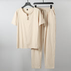Women's Casual Lounge Set with Button Details