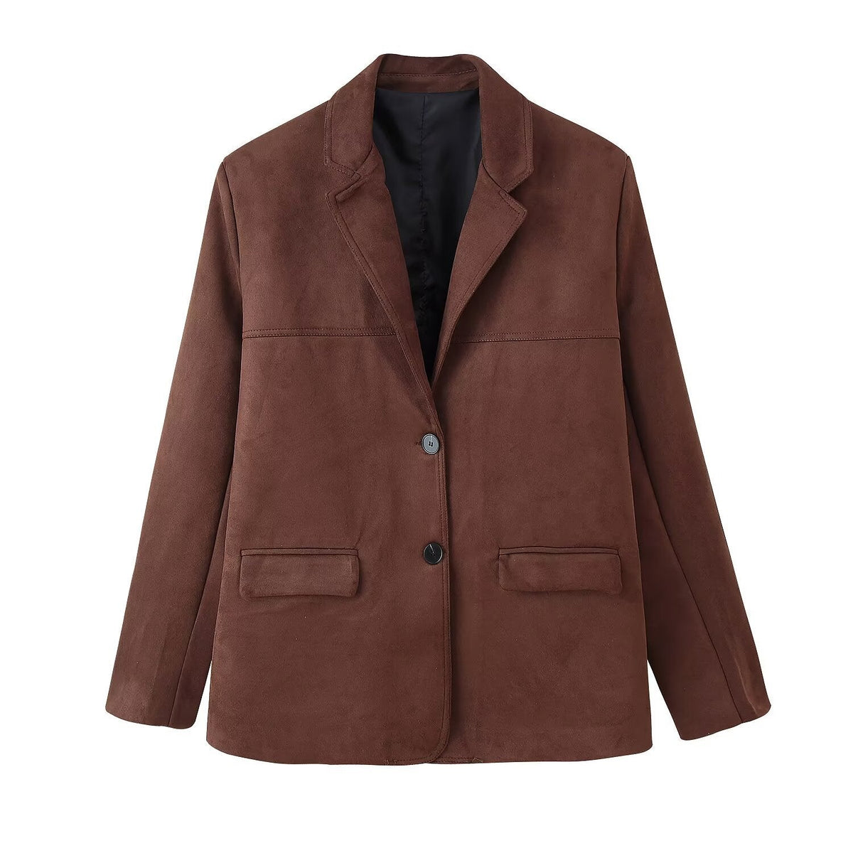 Women's Elegant Suede Blazer Jacket